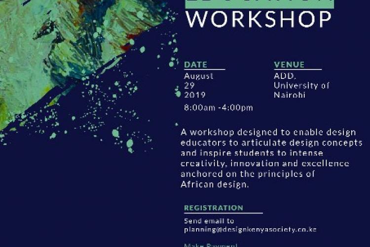 A workshop designed to enable design educators to articulate design concepts and inspire students to intense creativity, innovations and excellence anchored on the principles of African design.